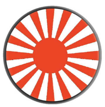 Rising Sun - Button